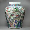 Y690 Wucai baluster 'dragon' vase, Chongzheng (1628-43)