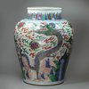 Y690 Wucai baluster 'dragon' vase, Chongzheng (1628-43)