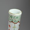 Y692 Pair of famille verte bottle vases, Kangxi (1662-1722)