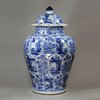 Y709 Blue and white jar and cover, Kangxi (1662-1722)