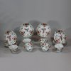 Y720 Six famille verte teabowls and saucers, Yongzheng (1723-35)