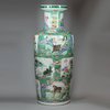 Y730 Famille verte rouleau vase, Kangxi (1662-1722)