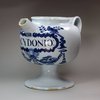 Y748 English Delft blue and white wet drug jar