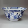 Y749 Blue and white bowl, Kangxi mark and period (1662-1722)