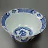 Y749 Blue and white bowl, Kangxi mark and period (1662-1722)