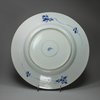 Y771 Blue and white European market plate, Kangxi (1662-1722)