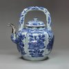 Y778 Blue and white Kraak wine pot and cover, Wanli (1573-1619)