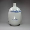 Y783 Japanese Hirado blue and white bottle vase, circa 1760