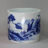 Y79 Blue and white bitong, Kangxi (1662-1722)