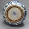 Y800 Safavid blue and white bottle vase, Ardabil circa 1670