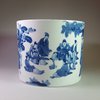 Y801 Large Chinese blue and white brush pot (bitong)