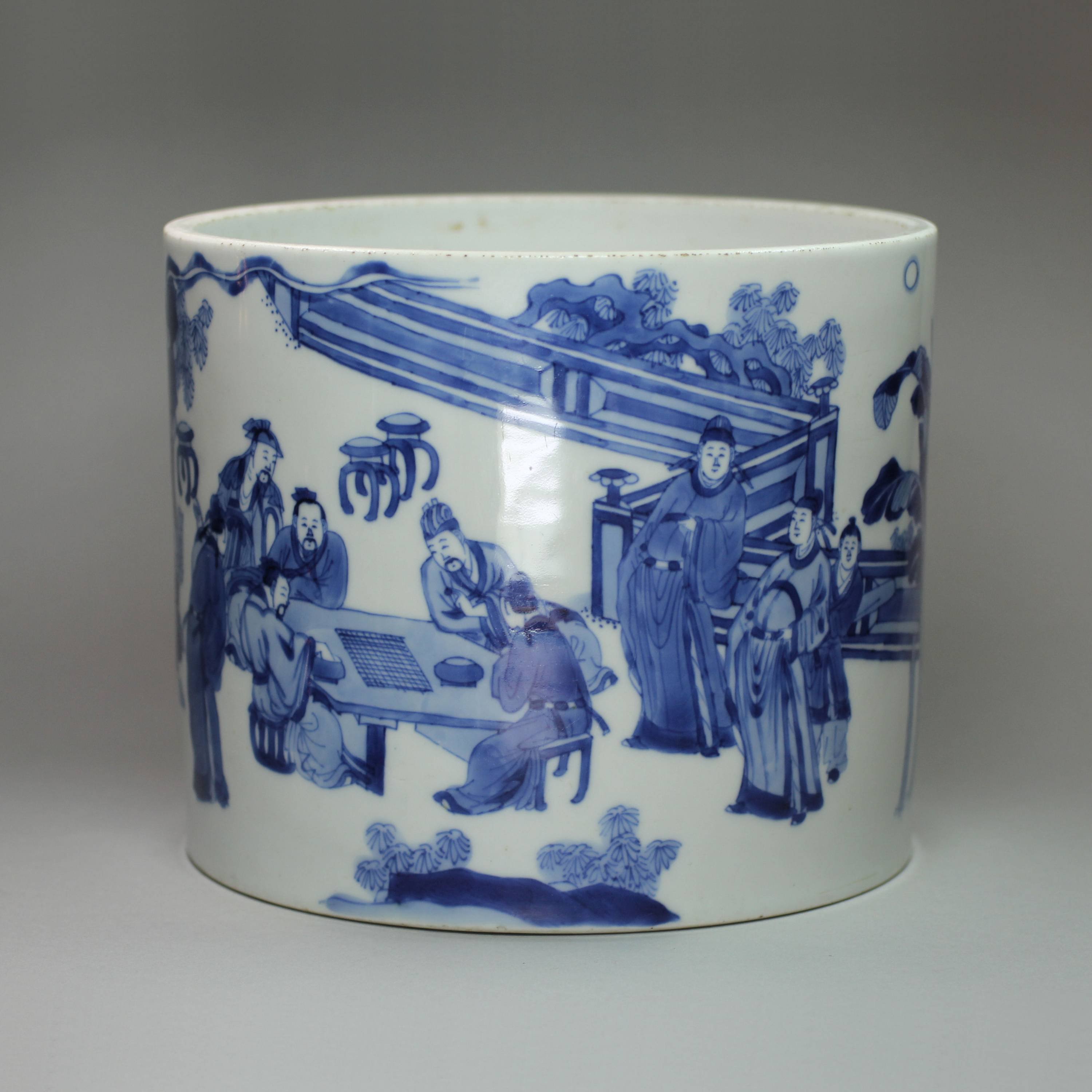 Antique Chinese Porcelain Brush Pot