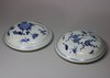 Y829 Matched pair of Chinese 'Hatcher Cargo' blue and white ovoid