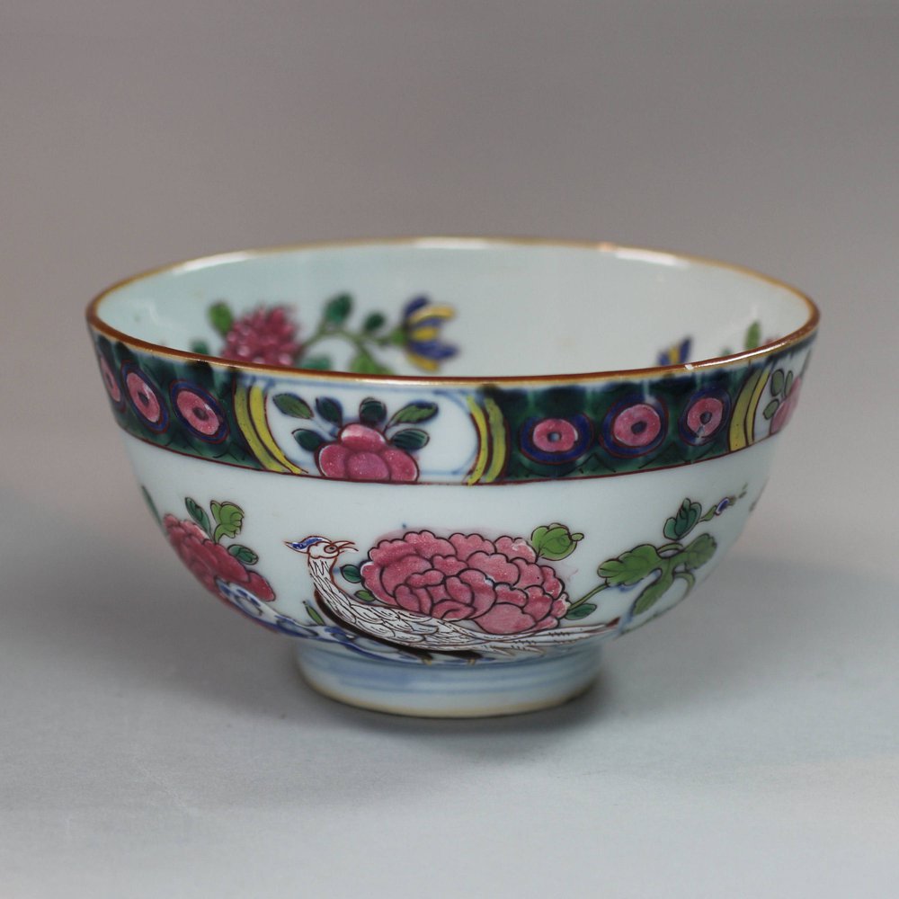 Y84 Small Chinese porcelain English-decorated bowl