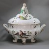 Y844 A Meissen 'ornithological' two-handled oval soup tureen and cover