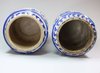 Y845 Pair of Italian Maiolica blue and white albarelli, Faenza