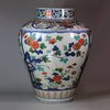 Y852 Japanese five-colour imari jar, c. 1700