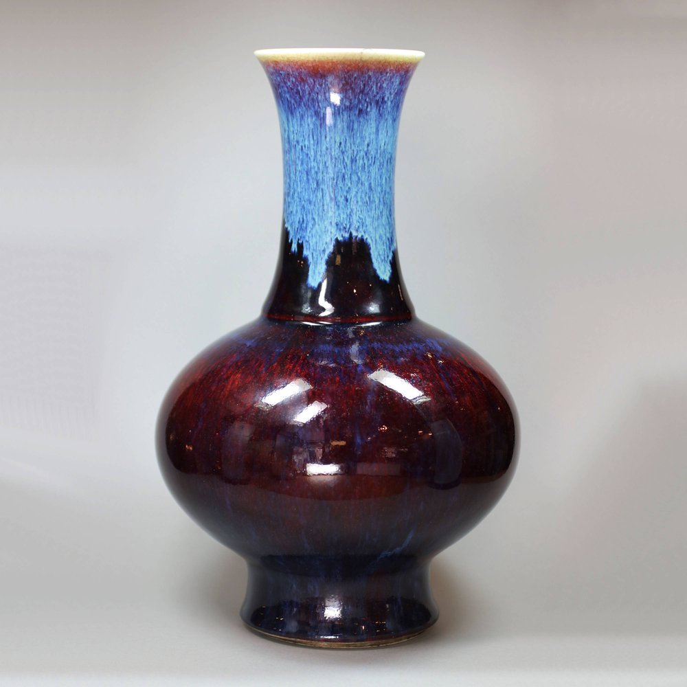 Y855 Flambé bottle vase, Yongzheng 1723-35)