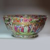 Y874 Large Chinese Canton famille rose punch bowl