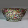 Y874 Large Chinese Canton famille rose punch bowl