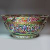 Y874 Large Chinese Canton famille rose punch bowl