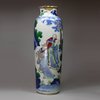 Y876 Small Chinese wucai sleeve vase, Chongzheng (1628-43)