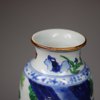 Y876 Small Chinese wucai sleeve vase, Chongzheng (1628-43)