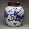 Y894 Blue and white ginger jar, Kangxi (1662-1722)