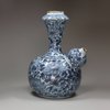 Y904 Rare small Dutch Delft blue and white kendi, c. 1700