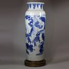 Y907 Large Chinese blue and white sleeve vase (rolwagen)