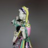 Y913 Famille rose equestrian figure of Wang Zhaojun