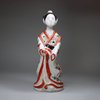 Y971 Small Japanese Imari figure of a Bijin 'beauty', Edo period
