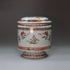 Y977 Famille verte mustard pot and cover, Kangxi (1662-1722)