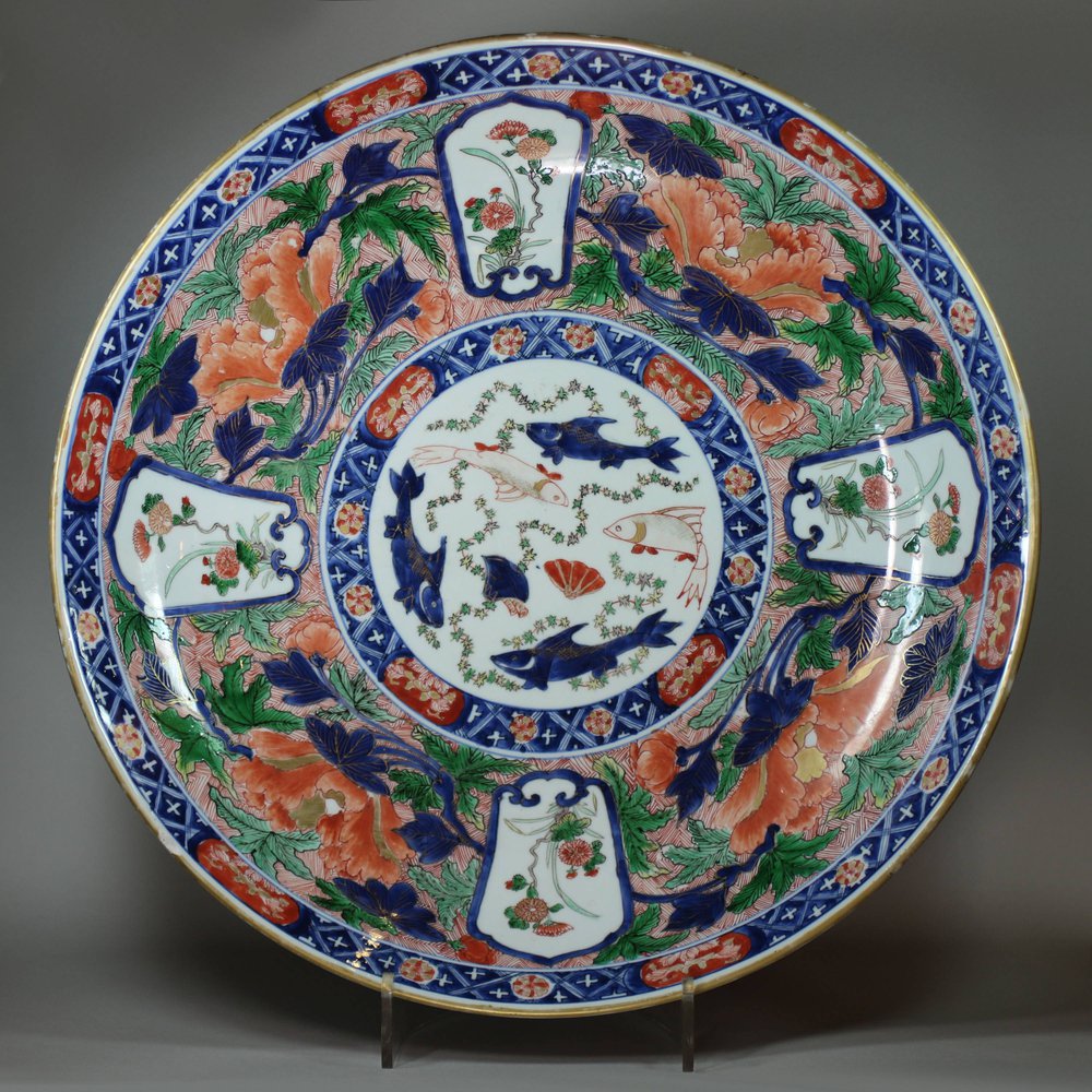 Y980 Verte-imari charger, Kangxi (1662-1722)