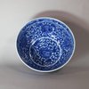 W916 A FINE BLUE AND WHITE 'LOTUS' BOWL KANGXI SIX-CHARACTER MARK AND OF THE PERIOD (1662-1722)