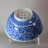 W916 A FINE BLUE AND WHITE 'LOTUS' BOWL KANGXI SIX-CHARACTER MARK AND OF THE PERIOD (1662-1722)