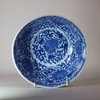 W916 A FINE BLUE AND WHITE 'LOTUS' BOWL KANGXI SIX-CHARACTER MARK AND OF THE PERIOD (1662-1722)