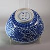 W916 A FINE BLUE AND WHITE 'LOTUS' BOWL KANGXI SIX-CHARACTER MARK AND OF THE PERIOD (1662-1722)