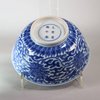 W916 A FINE BLUE AND WHITE 'LOTUS' BOWL KANGXI SIX-CHARACTER MARK AND OF THE PERIOD (1662-1722)